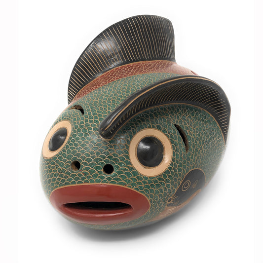 Nicaraguan Pottery Siamese Fish, Small