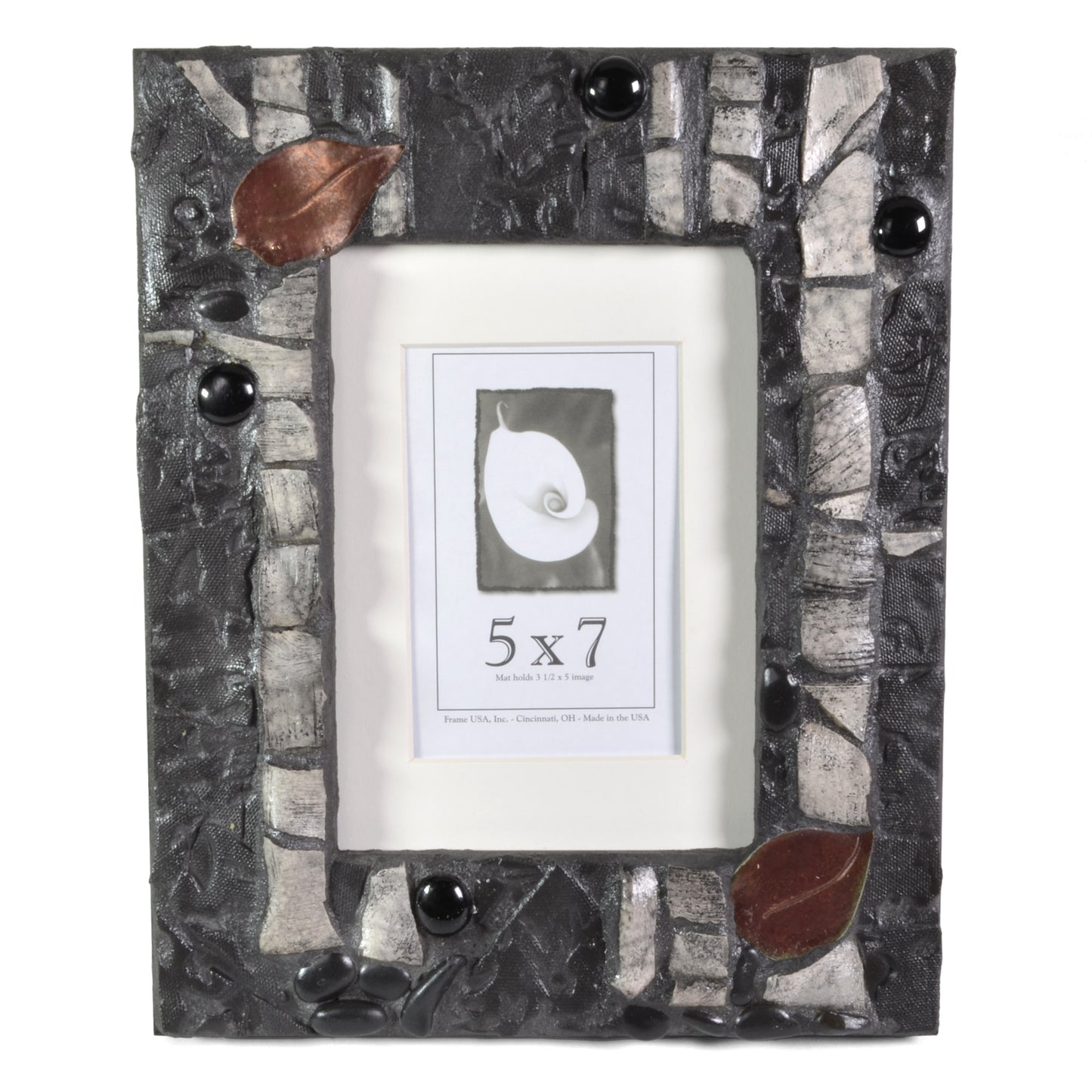 PotTerre Raku Pottery Aspen 5 x 7 Photo Frame - The Barrington Garage