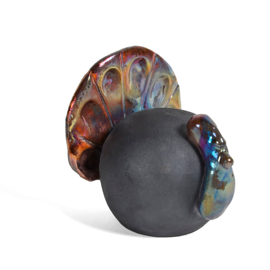 PotTerre Raku Pottery Turkey Candle Lantern