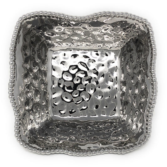 Pampa Bay Verona Titanium-Plated Porcelain Square Bowl