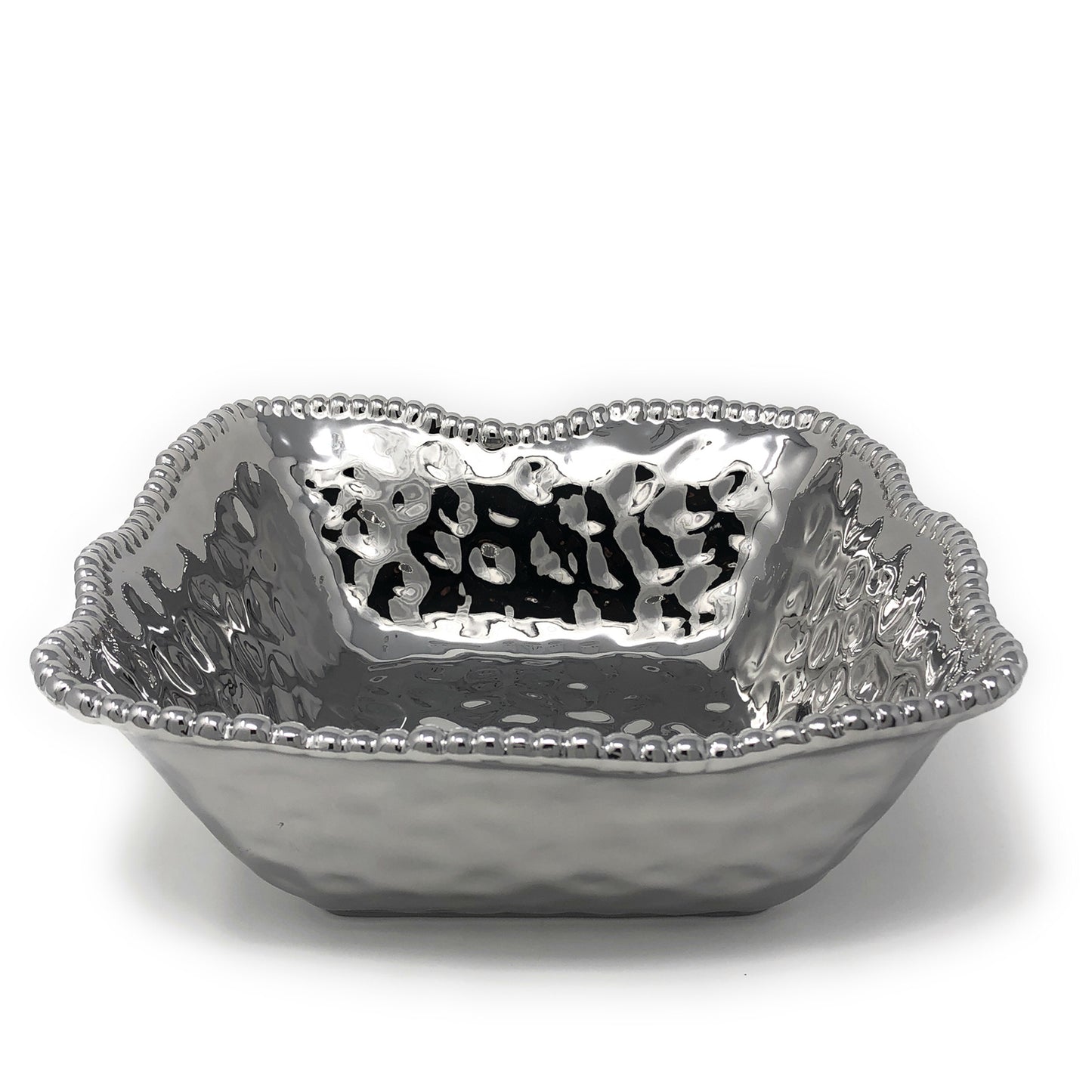 Pampa Bay Verona Titanium-Plated Porcelain Square Bowl