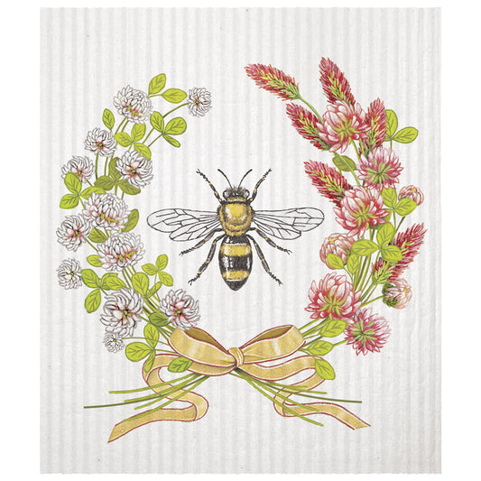 Mary Lake-Thompson Bee Clover Sponge Cloth, Eco-Friendly, Machine Washable