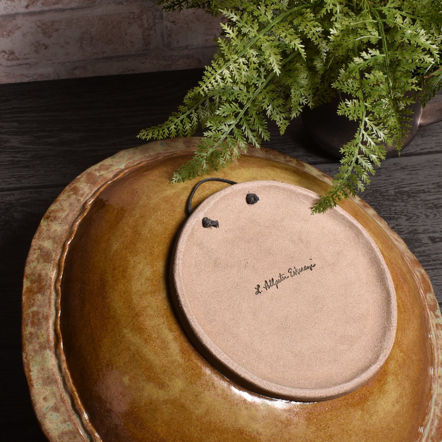 Cori's Kaleidoscope 12" Round Bowl by Laurie Pollpeter Eskenazi, Handmade American Pottery
