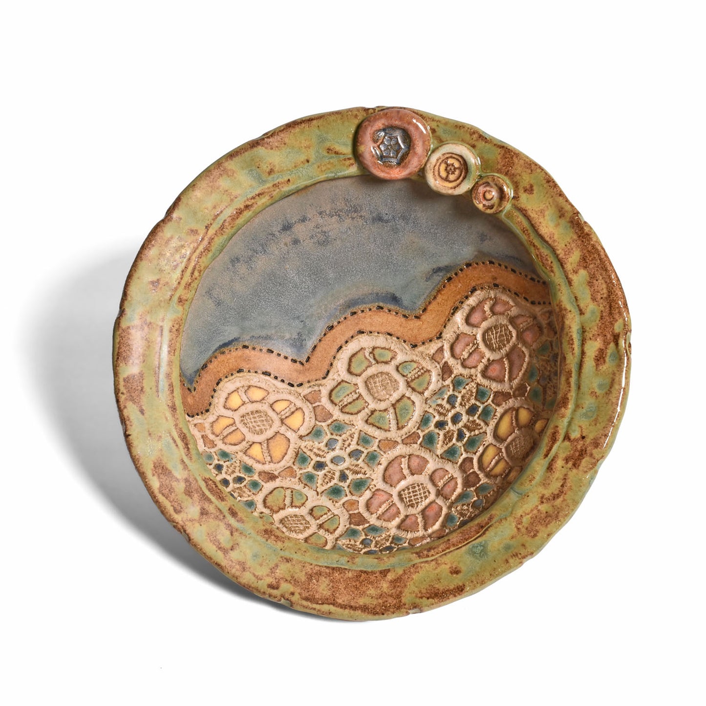 Lynette 7-1/2" Round Bowl by Laurie Pollpeter Eskenazi, Handmade American Pottery