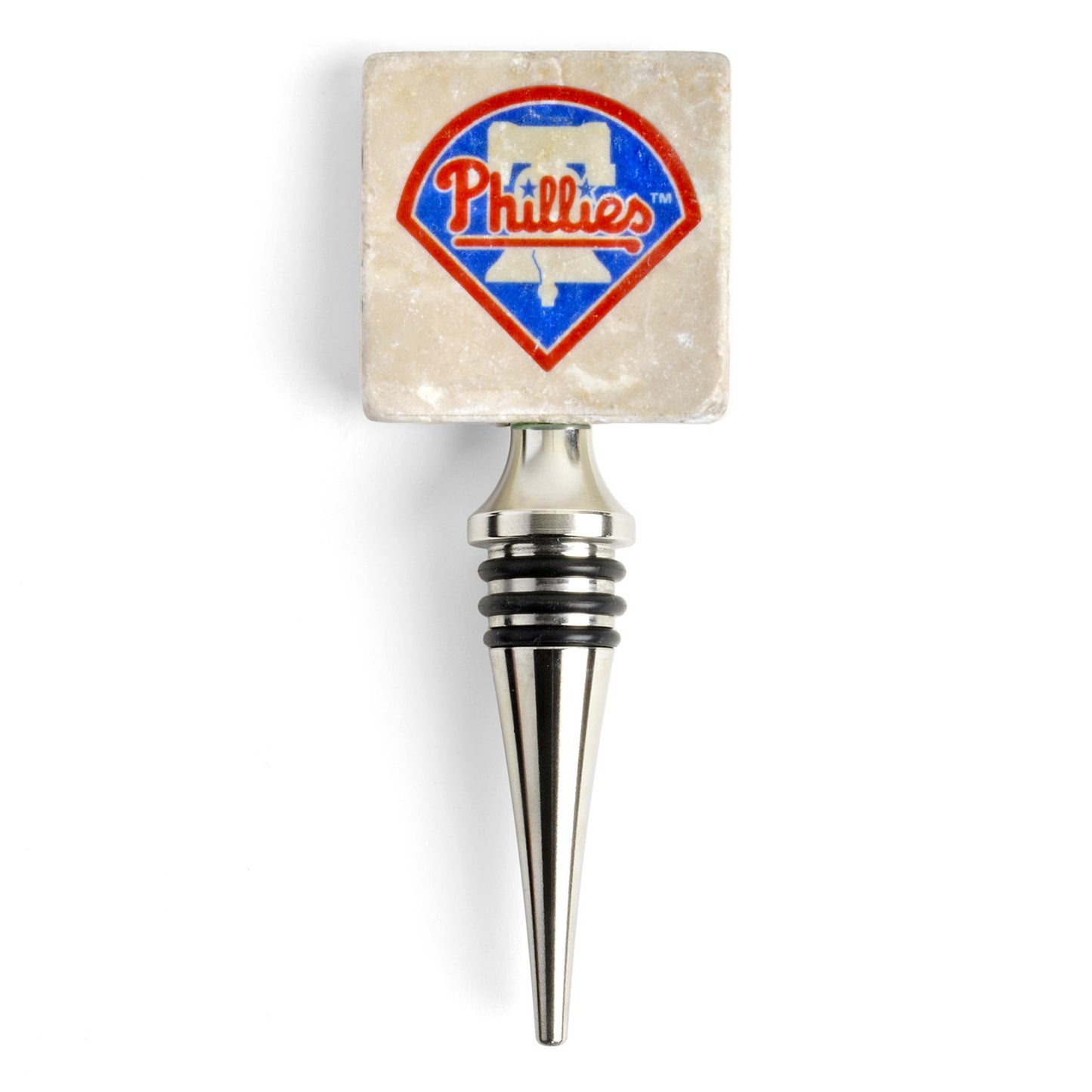 Philadelphia Phillies Tumbled Marble Bottle Stopper by Studio Vertu - The Barrington Garage