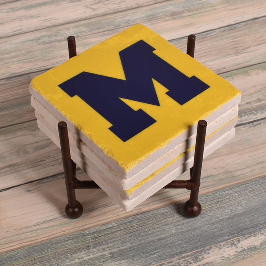 Metal Stand for Studio Vertu Tumbled Marble Coasters (Stand Only, Coasters Not Included)