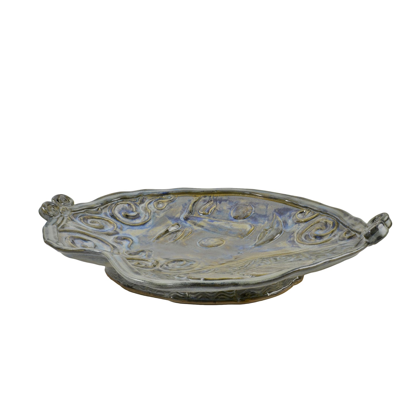 Terry Acker Pottery Large Footed Face Platter - The Barrington Garage