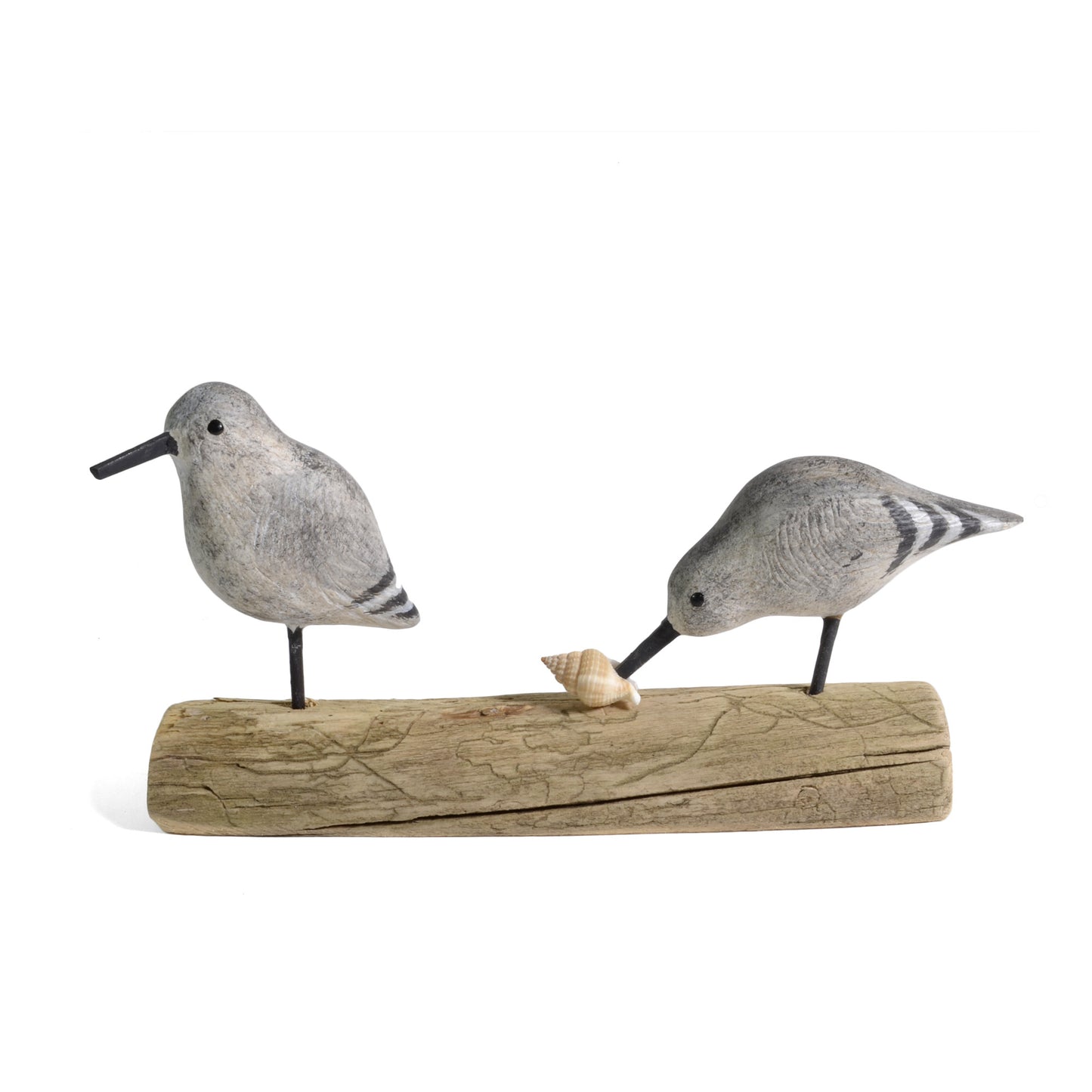 The Painted Bird by Richard Morgan Carved Sandpipers Figurine - The Barrington Garage