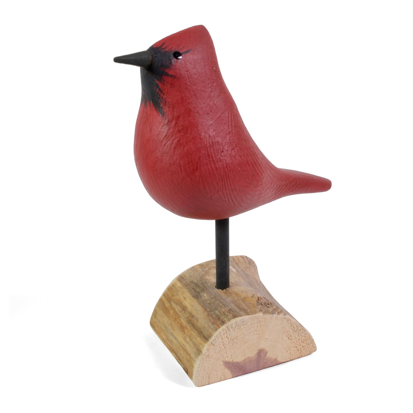 The Painted Bird by Richard Morgan Carved Cardinal Decoy