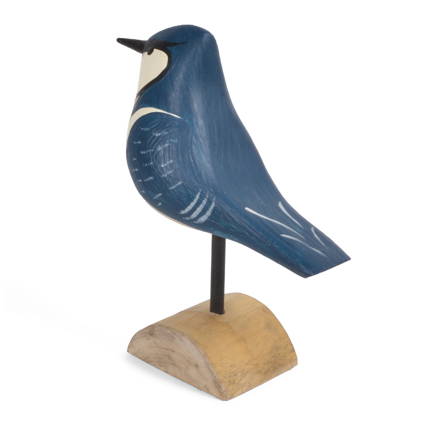 The Painted Bird by Richard Morgan Carved Blue Jay Decoy