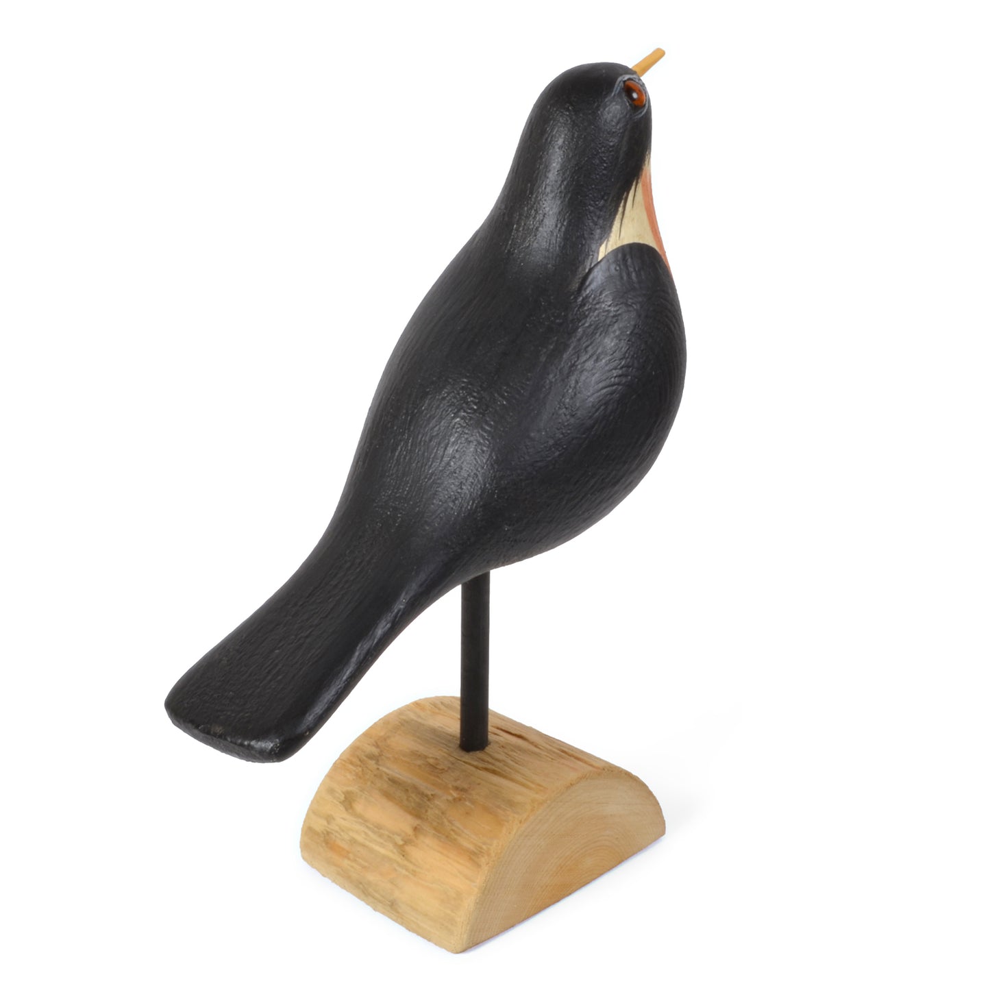 The Painted Bird by Richard Morgan Carved Robin Figurine