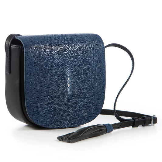 VIVO Brooke Cross Body Leather and Shagreen Handbag