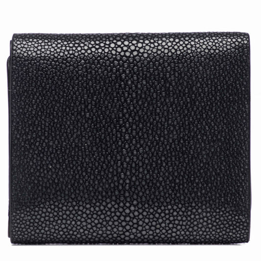 VIVO Evan Men's Genuine Shagreen Tri-Fold Wallet
