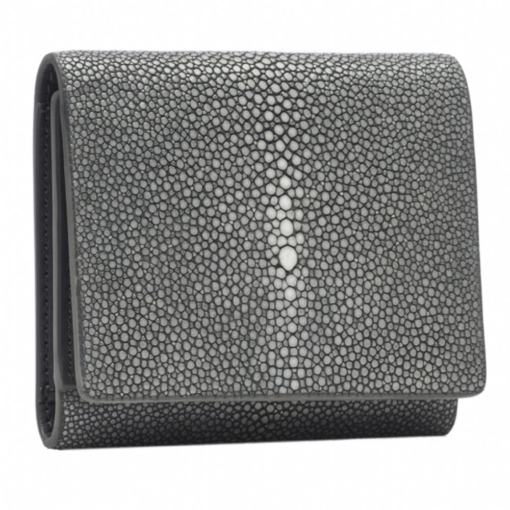 VIVO Evan Men's Genuine Shagreen Tri-Fold Wallet