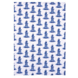 Sally Eckman Roberts Blue Pineapple 100% Cotton Flour Sack Kitchen Towel