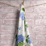 Hydrangea Lattice by Sally Eckman Roberts 100% Cotton Flour Sack Kitchen Towel