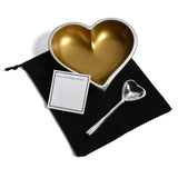 You've Got a Heart of Gold 5-1/4" Cast Metal Bowl with Heart Spoon Gift Set