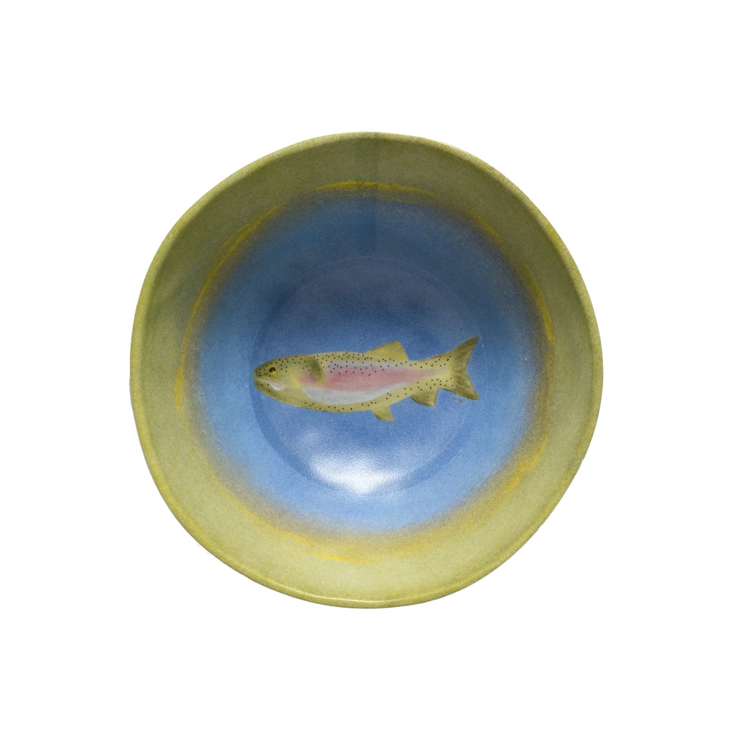 Merritt Lakeside Trout by Carole Shiber 5.5" x 2" Melamine Dip, Dessert, Ice Cream Bowl