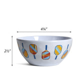 Merritt Designs Pickleball 4-3/4" x 2-1/4" Melamine Dip Sauce Bowl, Multicolor