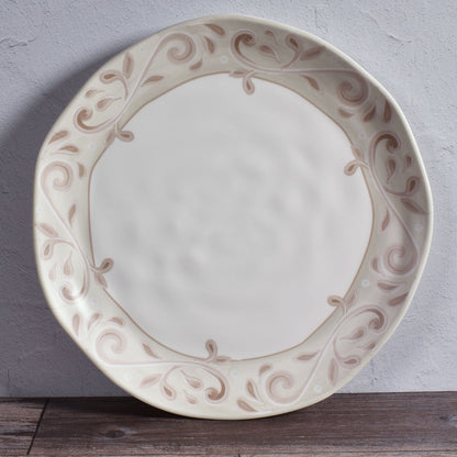 Merritt Sahara Beige 10-1/2" Melamine Dinner Plate, Set of 6
