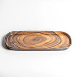 Merritt Designs Faux Sequoia Wood 14-1/2" x 7" Melamine Appetizer Serving Tray