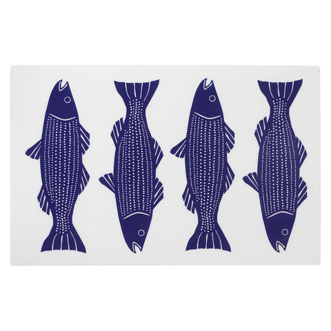 Merritt Designs Striper by Kate Nelligan 17" x 11" Vinyl Placemat