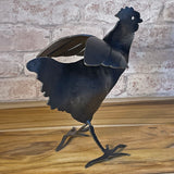 Blackthorne Forge 10" Chicken Steel Sculpture, Handcrafted in Vermont