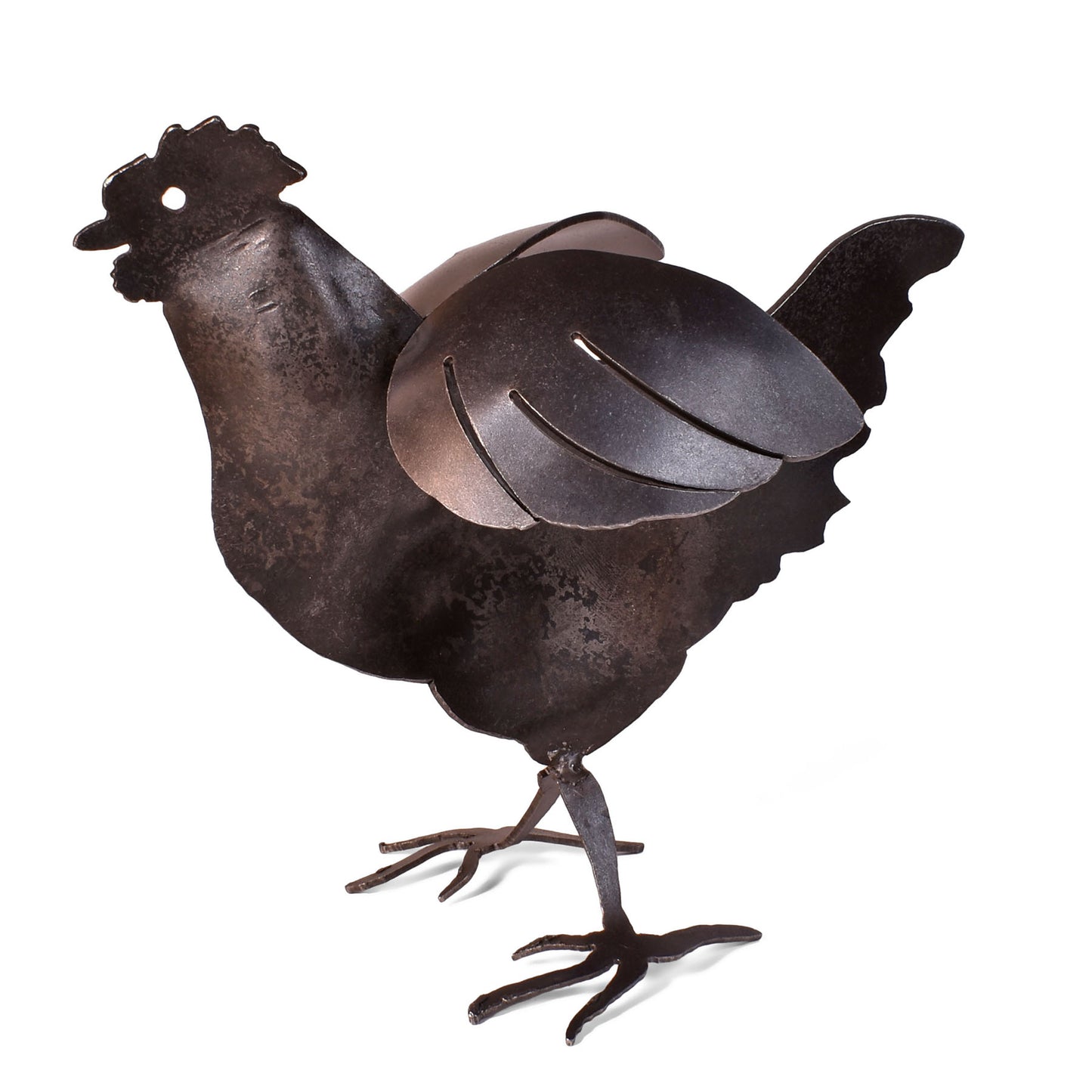 Blackthorne Forge 10" Chicken Steel Sculpture, Handcrafted in Vermont