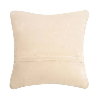 Floral Standard Poodle 18" Square Hooked Wool Throw Pillow