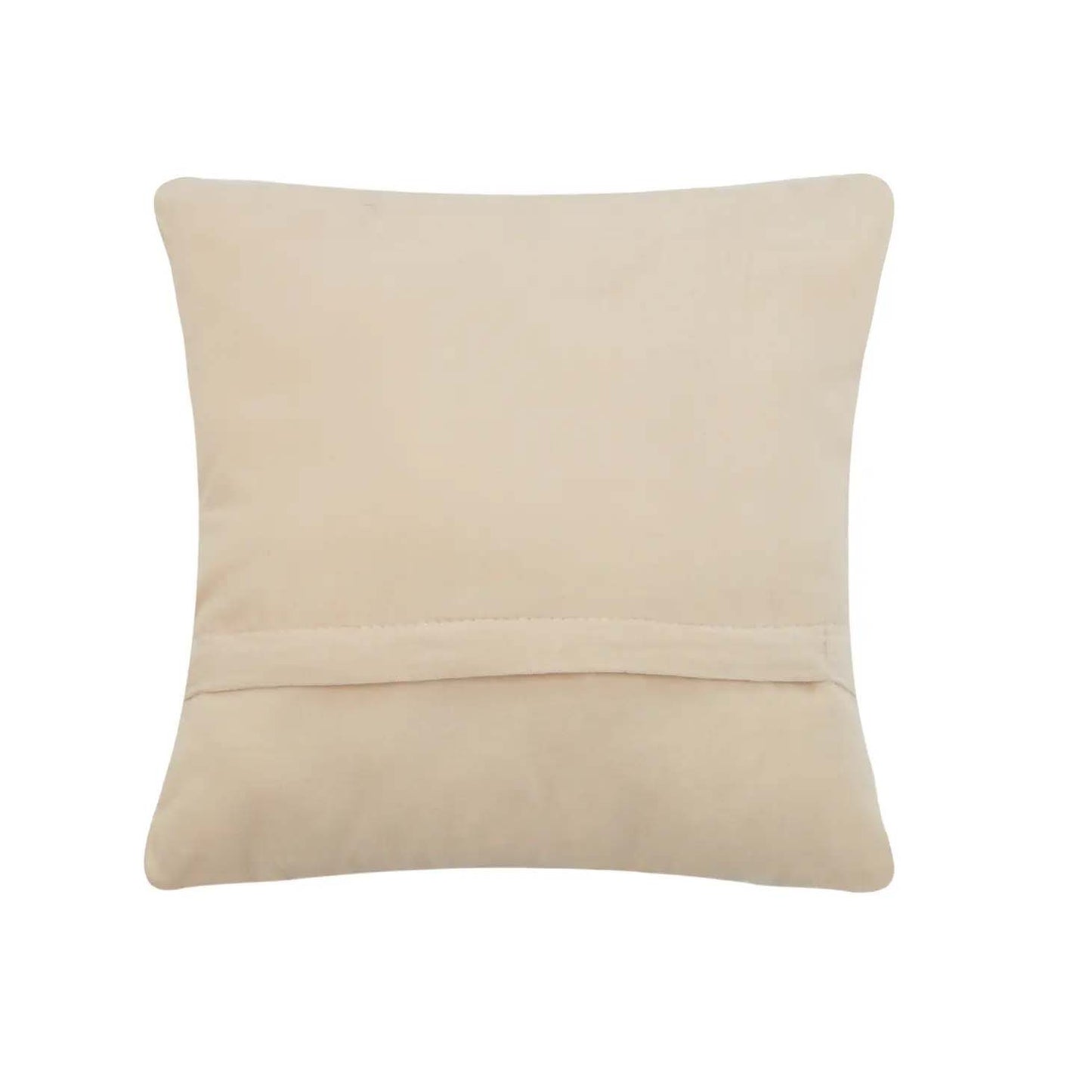 Blue Medallion 18" Square Hooked Wool Throw Pillow, Blue/White