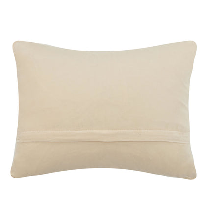 Mallard Duck Plaid 18" x 14" Hooked Wool Throw Pillow with Polyfill Insert