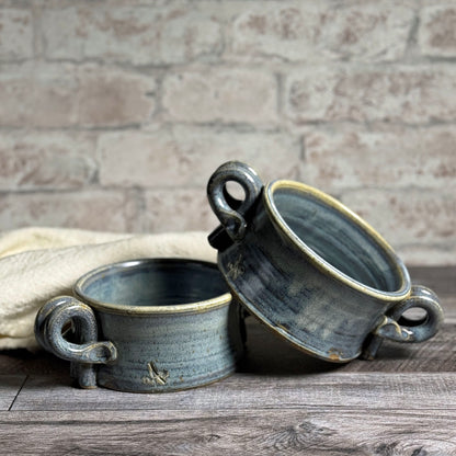 American Handmade Soup Bowl Crock with Handles