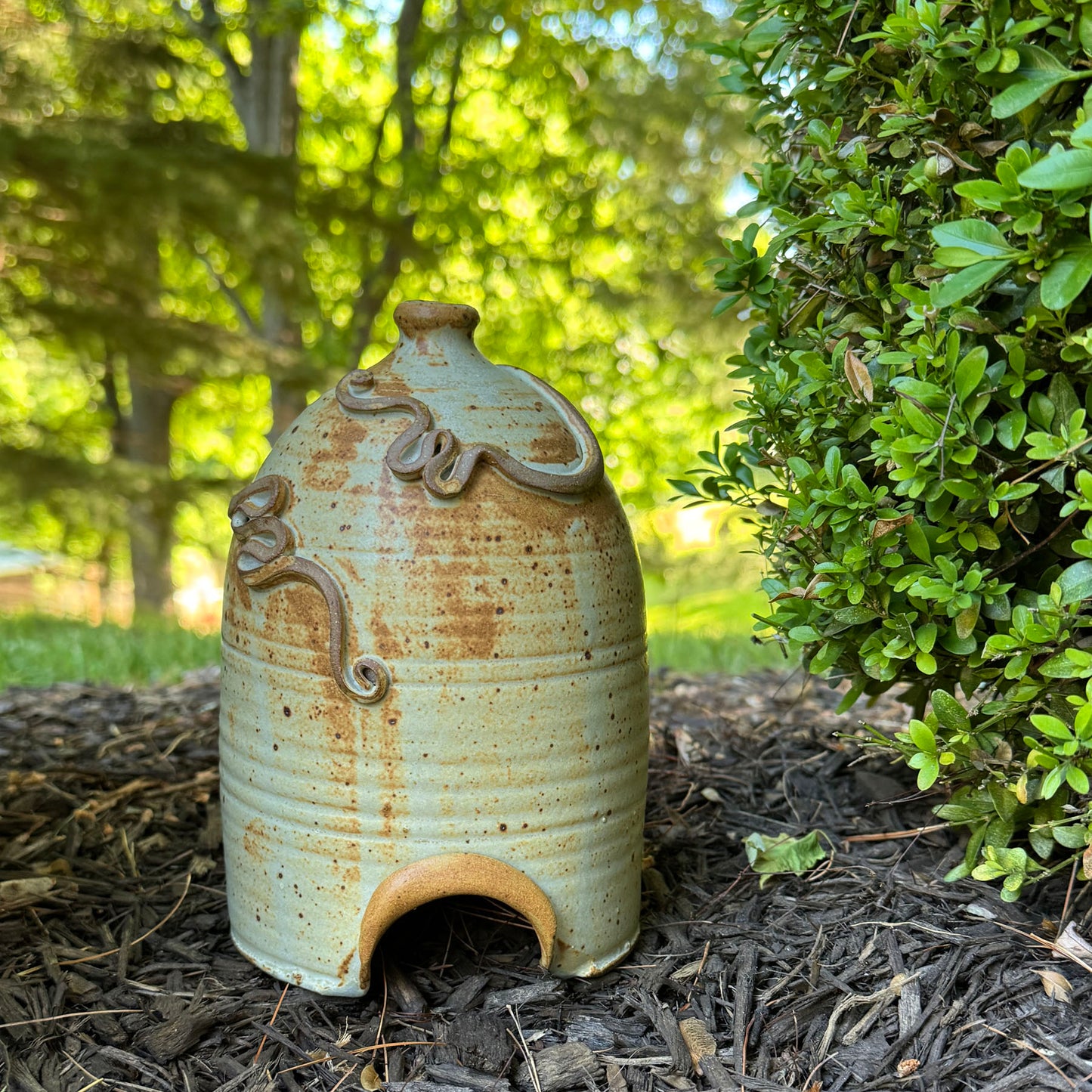 Anthony Stoneware American Handmade Pottery Toad House, Each One Unique