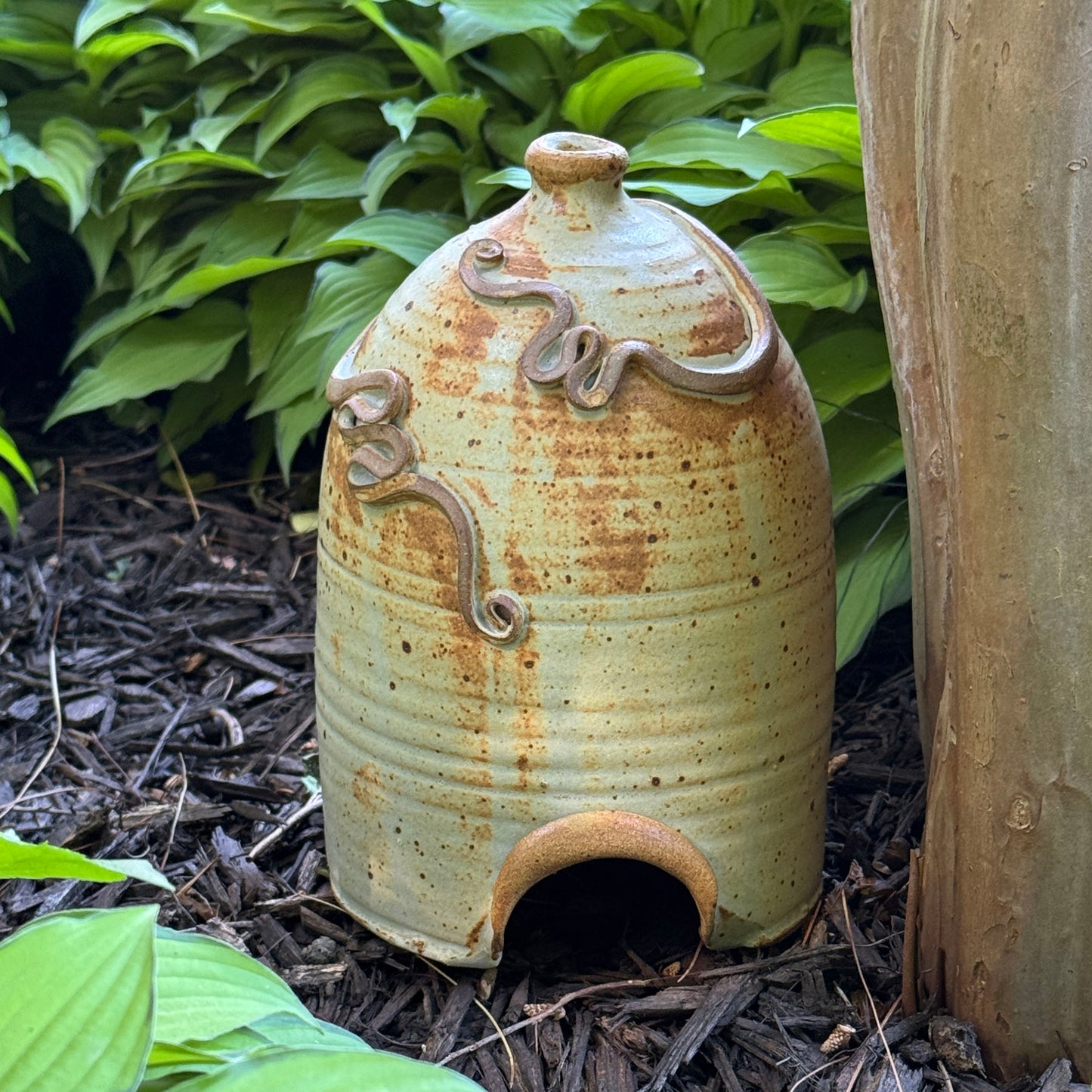 Anthony Stoneware American Handmade Pottery Toad House, Each One Unique