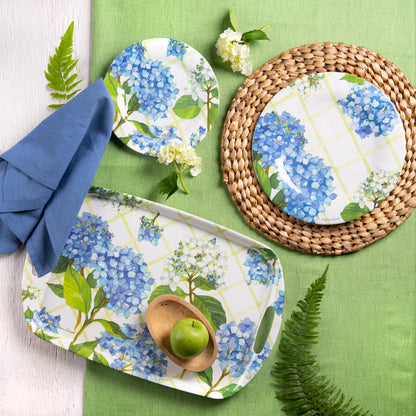 Bamboo Table Hydrangea Lattice Eco-Friendly 18 x 12-inch Serving Tray