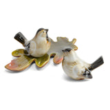 Birds with Maple Leaf Tray 3-piece Salt & Pepper Shaker Set