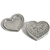 Crosby & Taylor Heart 2-1/4" Tiny Pewter Keepsake Box, Handmade in the USA