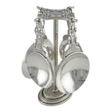 Crosby and Taylor Fleur de Lys Pewter Measuring Cups with Display Post - The Barrington Garage