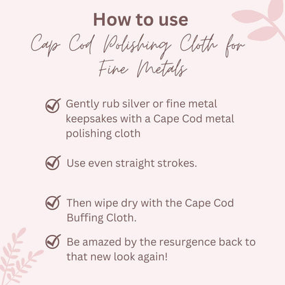 Cape Cod® Metal Polishing Cloths with Buffing Cloth, Gloves, and Decorative Tin