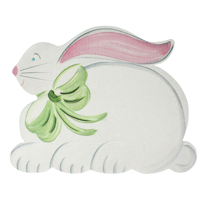 Carole Shiber Spring Easter Bunny Rabbit Luxury Vinyl Placemat, Set of 4
