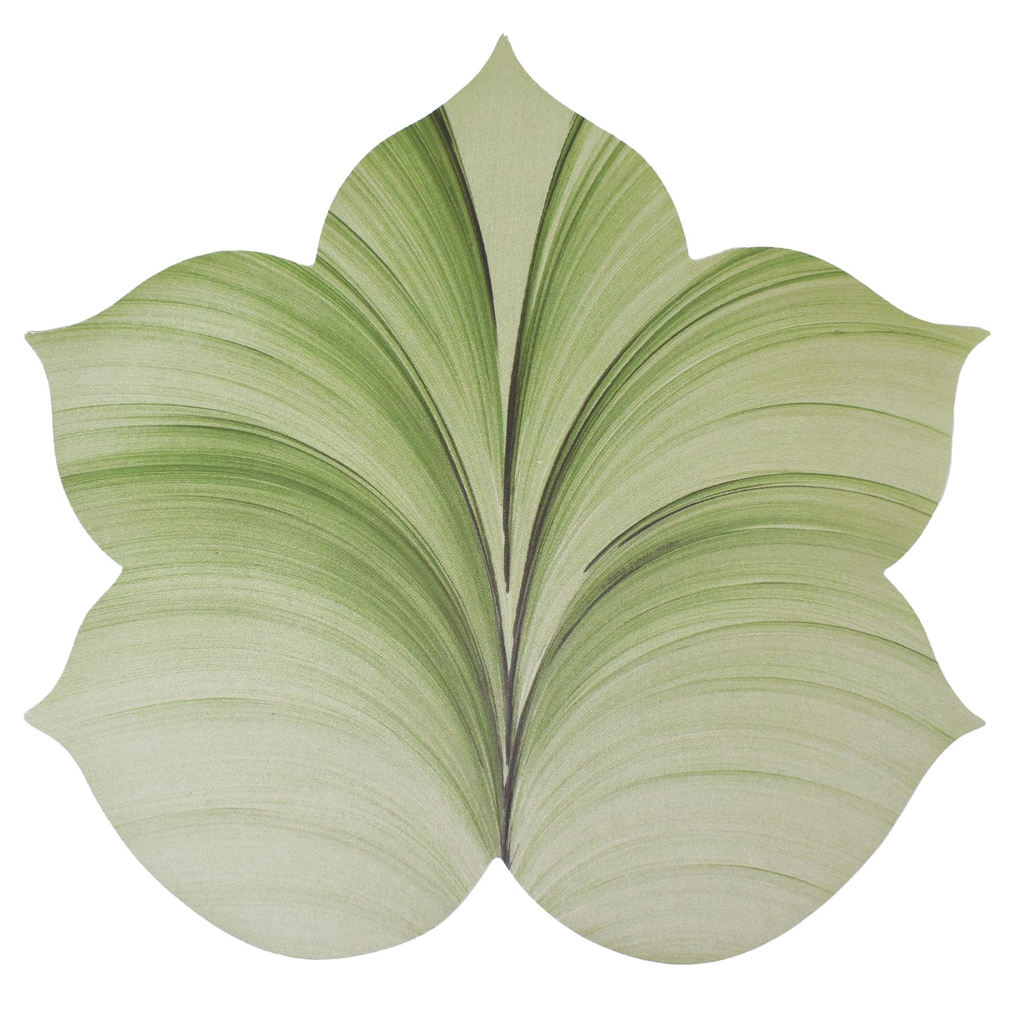 Carole Shiber Fountain Leaf Luxury Vinyl Placemat, Mint Green, Set of 4