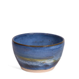 Copy of Handmade American Pottery 4-inch Dip, Salsa, Dessert Bowl by Coastal Clay Co., Blue