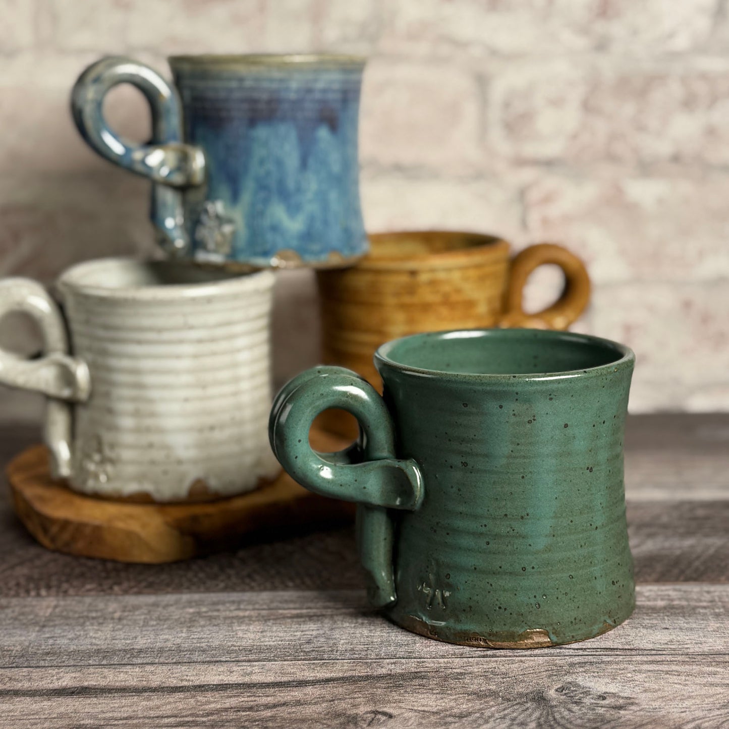 Anthony Stoneware Coffee Tea Mug, Handmade American Pottery