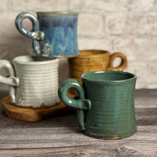 Anthony Stoneware Coffee Tea Mug, Handmade American Pottery