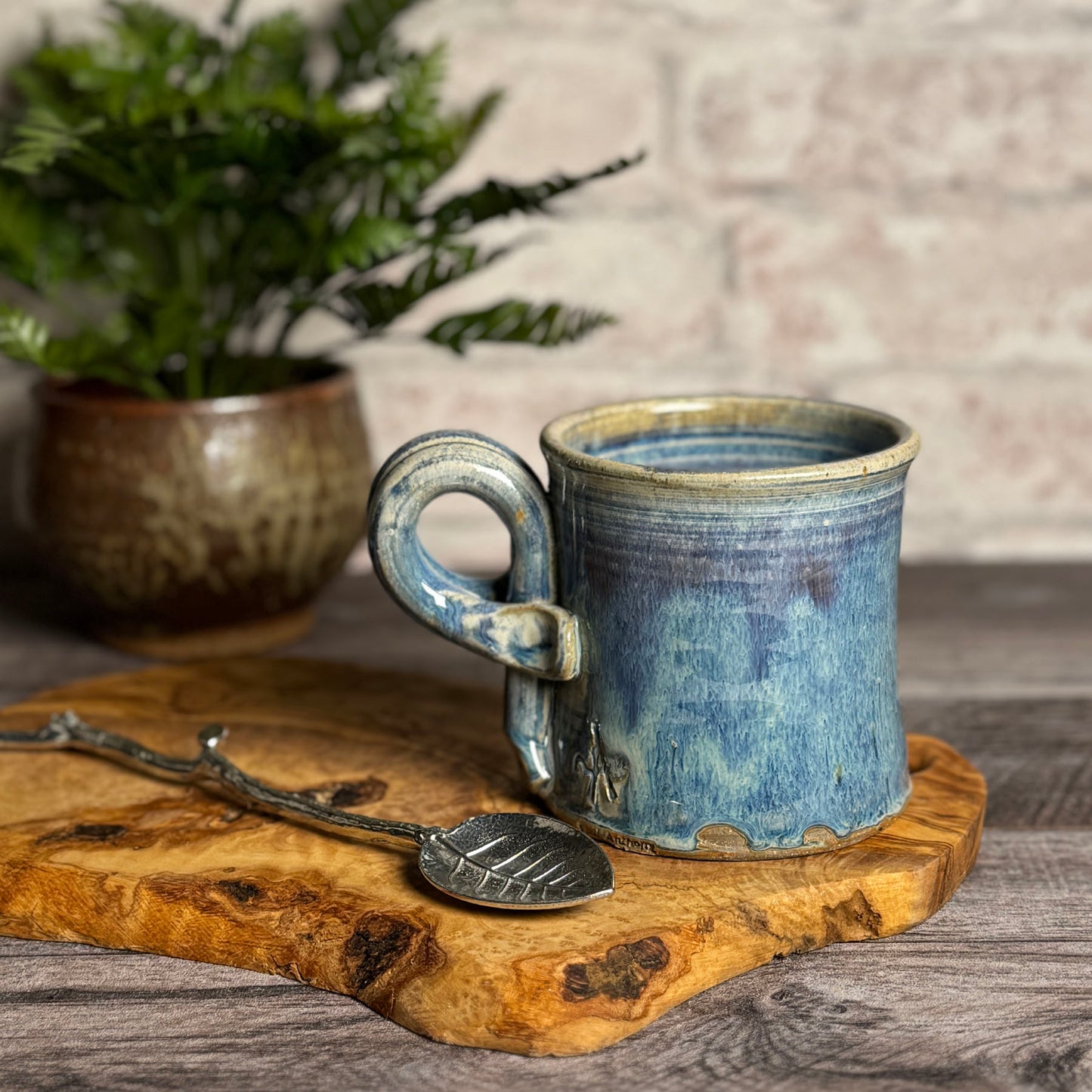 Anthony Stoneware Coffee Tea Mug, Handmade American Pottery