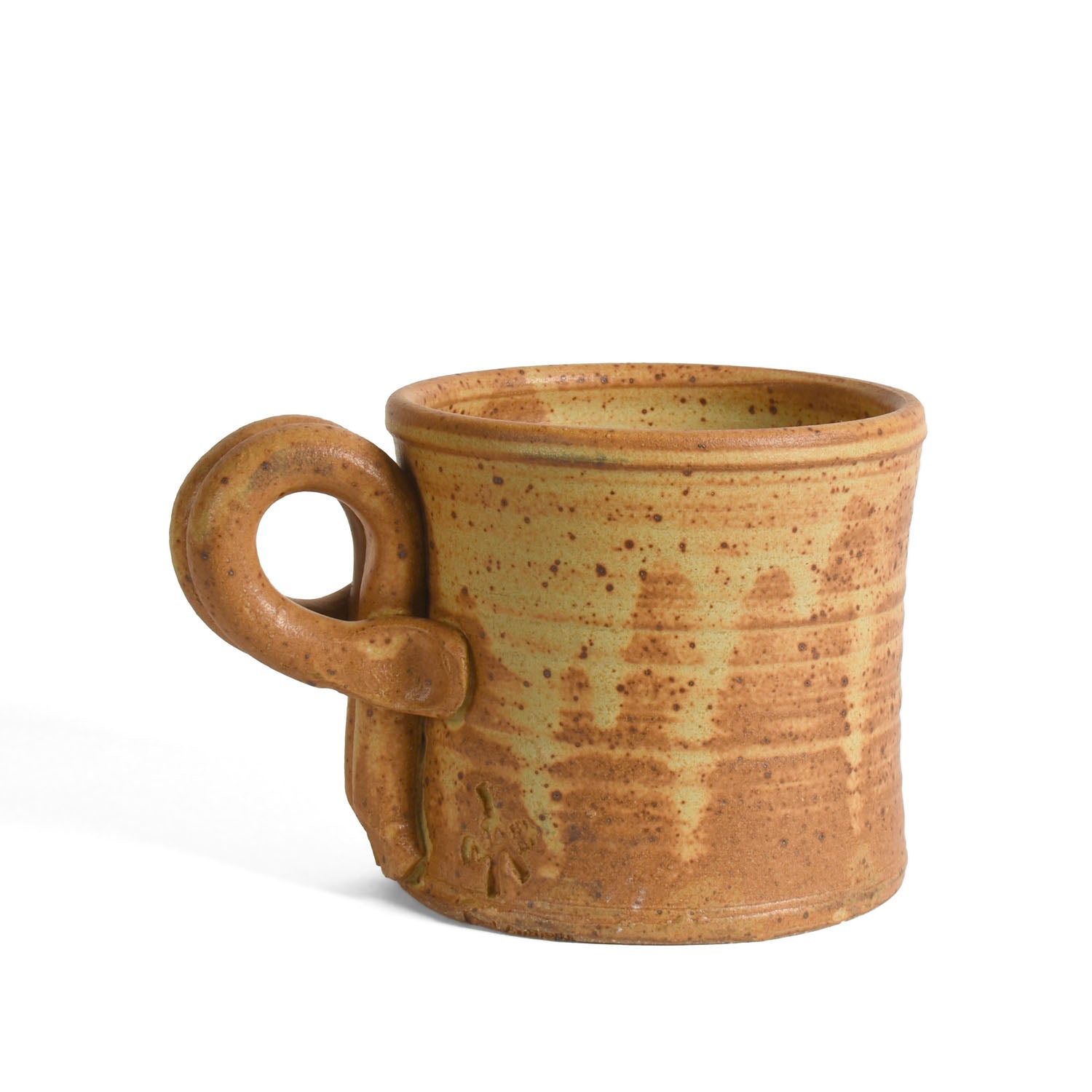 Anthony Stoneware Coffee Tea Mug, Handmade American Pottery - Butternut  Brown