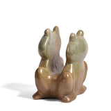 Frog Shaped Stoneware Sponge Holder, Green