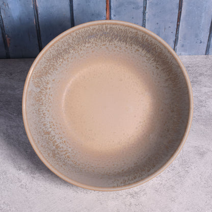 8" Round Stoneware Serving Bowl with Blue Gray Reactive Glaze, Each One Unique