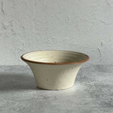 Creative Co-Op Small 4-1/2" Round Stoneware Bowl with Matte Glaze in Speckled Cream for Sauces, Nuts, or Votive Candles