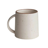 Creative Co-Op Matte Finish 10-ounce Stoneware Coffee Mug, Speckled Cream